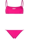 OFF-WHITE OFF-WHITE WOMEN'S FUCHSIA POLYAMIDE BIKINI,OWFA013R21JER0013201 40