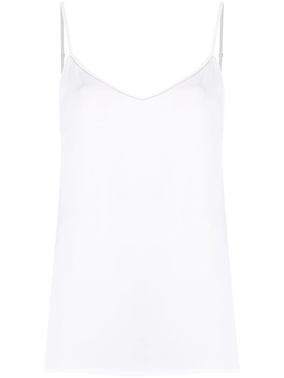 Fabiana Filippi Metallic-trim Cami Top In White