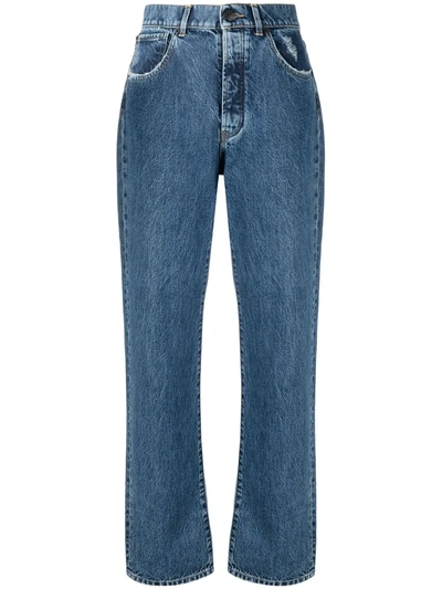 3x1 High-rise Straight Leg Jeans In Blue