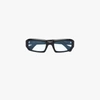 Port Tanger Mektoub Rectangular-frame Sunglasses In Black