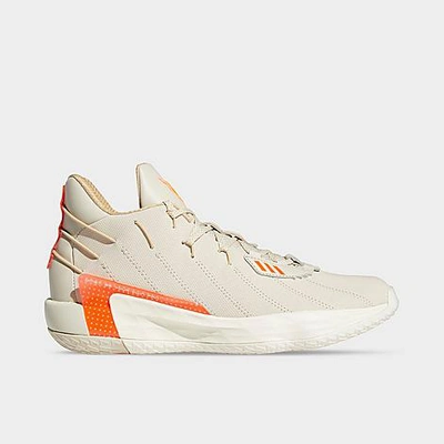 Adidas Originals Adidas Dame 7 I Am My Own Fan Basketball Shoes In Clear Brown/solar Red/cream White