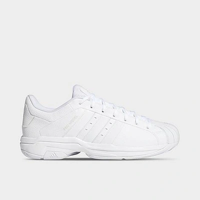 Adidas Originals Adidas Pro Model 2g Low Basketball Shoes In White/white/white