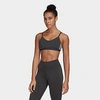 Adidas Originals All Me Light Support Bra In Black