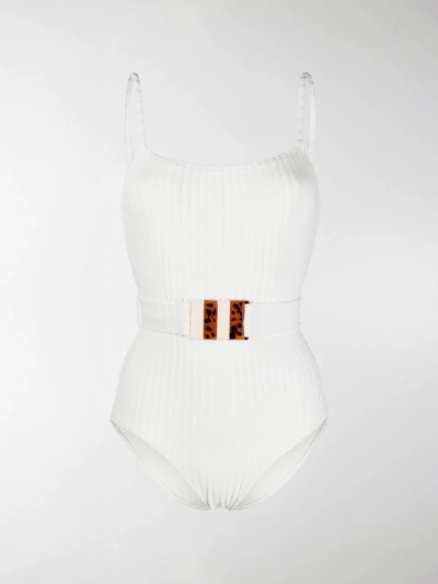 Solid & Striped The Nima Swimsuit In White