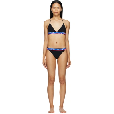 Off-white Triangle Logo Bikini Set In Black