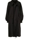 YOHJI YAMAMOTO POINT-COLLAR PARKA