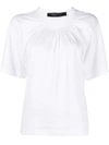 FEDERICA TOSI DRAPED COTTON T-SHIRT