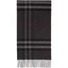 Burberry The Classic Giant Check Cashmere Scarf In Grey