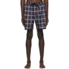 Burberry Classic Check-printed Swim Shorts In Storm Grey,multicolor