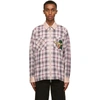 BURBERRY PINK CHECK HANNINGTON VARSITY SHIRT