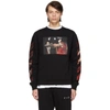 OFF-WHITE BLACK SLIM CARAVAGGIO SWEATSHIRT