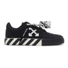 Off-white Black Vulcanized Low Sneakers In Black,white