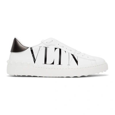 Valentino Garavani Garavani Rockstud Open Vltn Sneakers In White Black