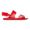 OFF-WHITE OFF-WHITE RED JELLY SANDALS