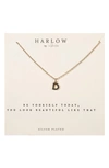 NASHELLE NASHELLE INITIAL CHARM NECKLACE,HBC24.D.G