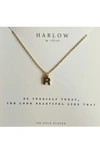 NASHELLE INITIAL CHARM NECKLACE,HBC24.R.G