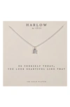 NASHELLE NASHELLE INITIAL CHARM NECKLACE,HBC24.R.S