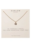 NASHELLE NASHELLE INITIAL CHARM NECKLACE,HBC24.Q.G