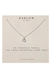 NASHELLE NASHELLE INITIAL CHARM NECKLACE,HBC24.Q.S