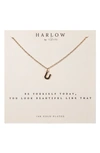 NASHELLE NASHELLE INITIAL CHARM NECKLACE,HBC24.U.G