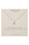 NASHELLE INITIAL CHARM NECKLACE,HBC24.N.S