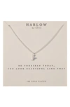 NASHELLE NASHELLE INITIAL CHARM NECKLACE,HBC24.Y.S