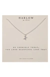 NASHELLE NASHELLE INITIAL CHARM NECKLACE,HBC24.X.S