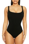 NAKED WARDROBE SNATCHED SO GOOD RIBBED BODYSUIT,NW-B0298