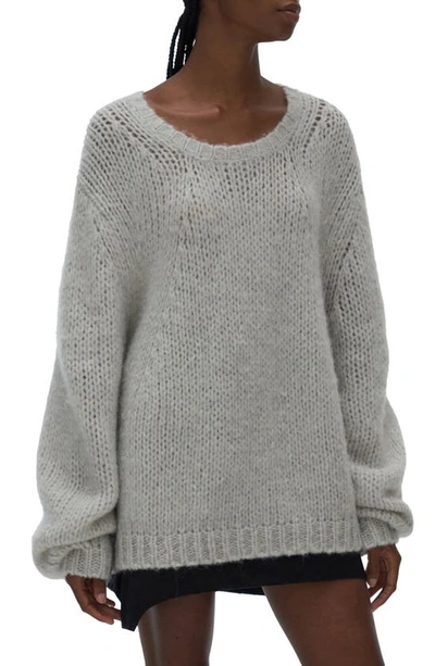 Helmut Lang Oversized Open-knit Sweater In Xxl