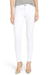 Ag 'the Legging' Ankle Jeans In White Frayed