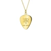 True Rocks 18 Carat Gold-plated Mini Plectrum Pendant In Plectrum