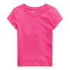 Polo Ralph Lauren Kids' Cotton Jersey Tee In Accent Pink