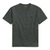 Ralph Lauren Classic Fit Jersey V-neck T-shirt In Fortress Grey Heather