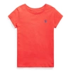 Polo Ralph Lauren Kids' Cotton Jersey Tee In Bright Hibiscus