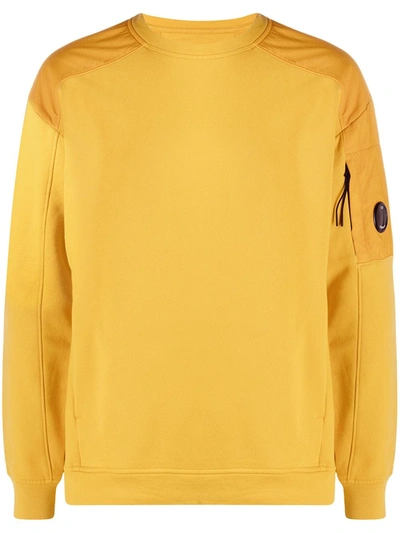 C.p. Company Piped Trim Sweatshirt In Yellow