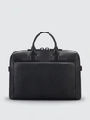 Troubadour Pathfinder Leather Slim Briefcase In Black