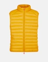 Save The Duck Mens Puffer Vest In Giga In Yellow