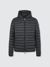 Save The Duck Men's Giga Ultralight Hooded Puffer Jacket In Black