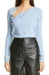 Altuzarra Minamoto Side Button Cashmere Sweater In Serene