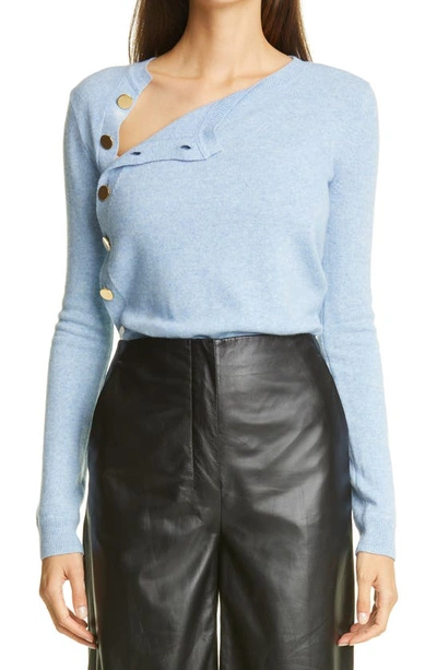 Altuzarra Minamoto Side Button Cashmere Sweater In Serene