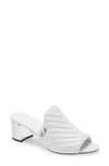 KARL LAGERFELD HENLEY QUILTED SLIDE SANDAL,KL408664