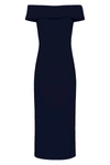 Rebecca Vallance Amore Off-shoulder Midi Dress