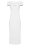 Rebecca Vallance Antoinette Off-shoulder Jacquard Maxi Dress In Ivory