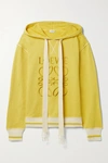 LOEWE EMBROIDERED COTTON-JERSEY HOODIE