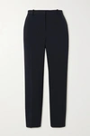 THEORY CROPPED CREPE STRAIGHT-LEG trousers
