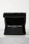 ALEXANDER WANG LUNCH BAG PRINTED PATENT-LEATHER CLUTCH