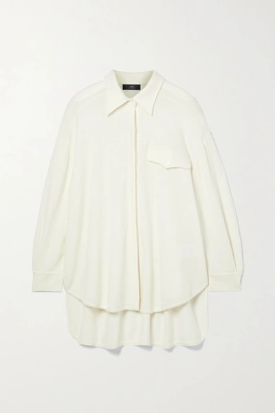 Arch4 Bonnie Oversized Cashmere Shirt In Ivory