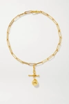 ALIGHIERI L'AURA CHAPTER III GOLD-PLATED NECKLACE