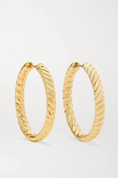 Anita Ko Zoe 18-karat Gold Hoop Earrings In Gold