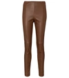 'S MAX MARA SONNI LEATHER LEGGINGS,P00533577